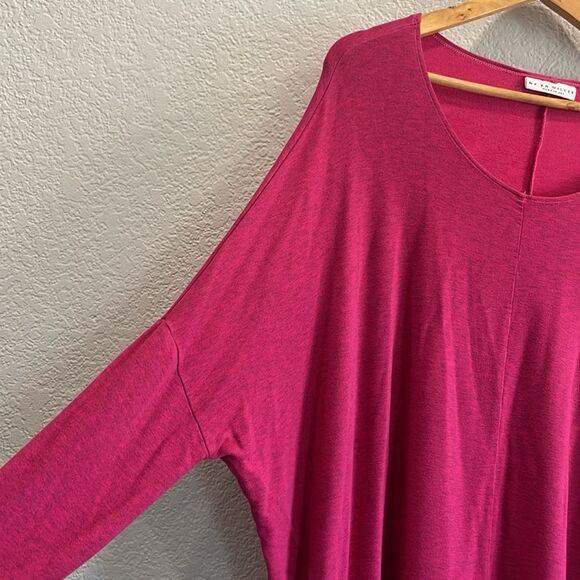 Bryn Walker Pink Dolman Sleeve Scoop Neck Tunic Size Small - Picture 2 of 8